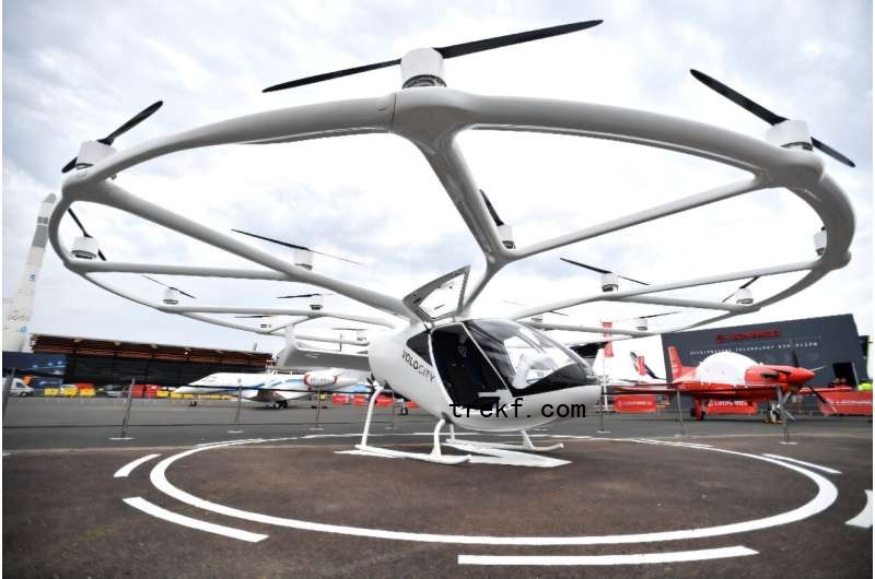 German startup Volocopter is among the companies working in the burgeo<em></em>ning <em></em>'electric vertical take-off and landing<em></em>' (eVTOL) sector