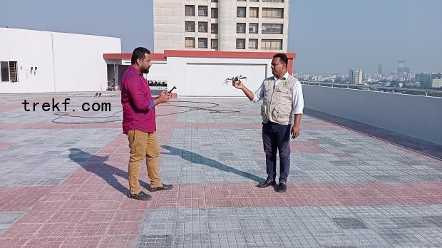 WCCU team members operating a surveillance drone.