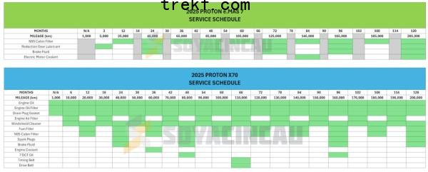 Proton e.MAS 7 maintenance schedule.