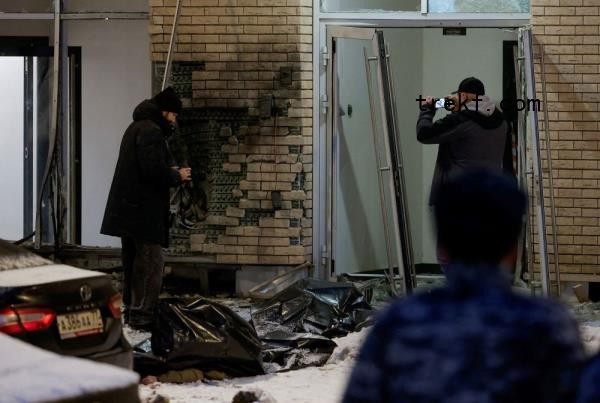 A view shows a scene of an explosion in which Russian general Igor Kirillov and his assistant were killed in Moscow, Russia December 17, 2024. — Reuters pic