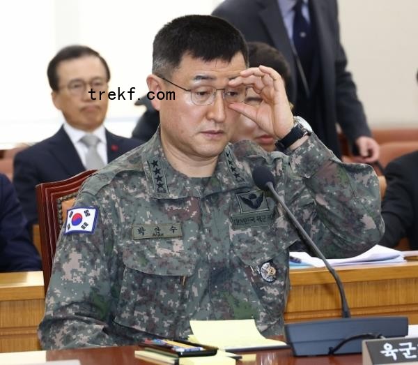 Gen. Park An-su, former Army chief of staff and martial law commander, attends a Natio<em></em>nal Defense Committee meeting at the Natio<em></em>nal Assembly in Yeouido, Seoul, Thursday. (Yonhap)