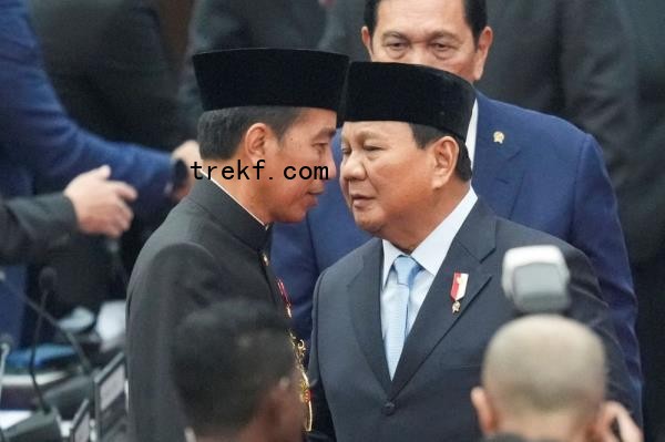 Former Indo<em></em>nesian president Joko Widodo is seen here with Indo<em></em>nesian President Prabowo Subianto. — Reuters pic