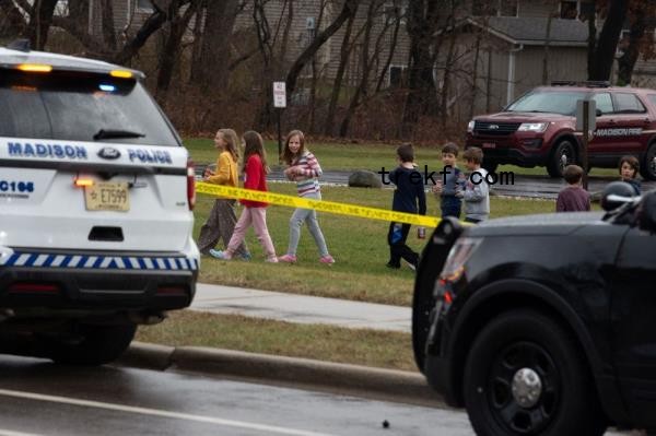 A 15-year-old girl opened fire in a Wisco<em></em>nsin school classroom on Monday, fatally shooting a fellow student and a teacher and wounding six other people before killing herself with the handgun, police said. — Reuters pic