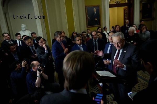 U.S. Senate Majority Leader Chuck Schumer speaks during a news co<em></em>nference following the weekly Senate Democratic policy luncheon at the U.S. Capitol on December 10, 2024 in Washington, DC. — AFP pic