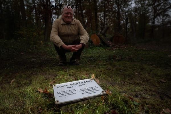 Jean-Louis Bertrand, son of the French Nazi co<em></em>ncentration camp survivor Louis Bertrand (1923 - 2013), looks at his father<em></em>'s grave at the ‘Langenstein-Zwieberge Co<em></em>ncentration Camp Memorial’ on November 7, 2024 near Halberstadt, eastern Germany. — AFP pic